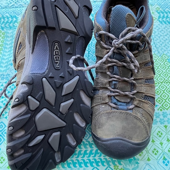 Keen Men's Athletic Shoes in Brown and Blue - Picture 3 of 5